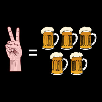 2 sör = 5 sör