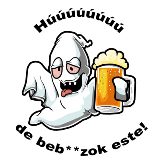 Részeg szellem - ˝Húúú de beb**zok˝ - fekete