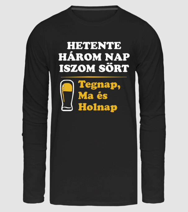  minta fekete pólón