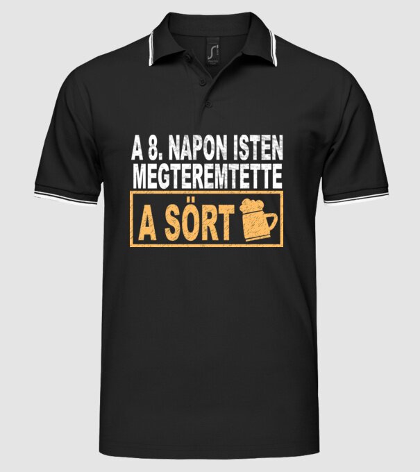  minta fekete pólón