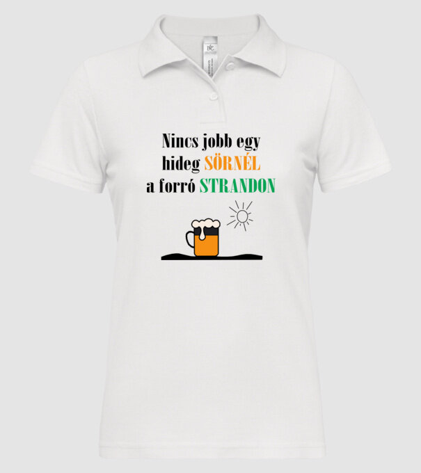  minta fehér pólón
