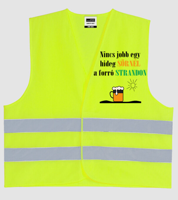  minta neonsárga pólón