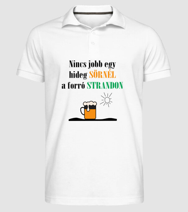  minta fehér pólón
